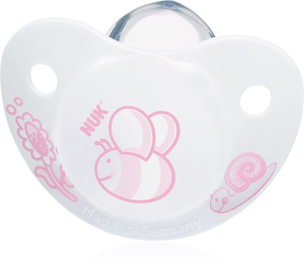 NUK Baby Rose Silikon Uyku Emziği Beyaz No 2