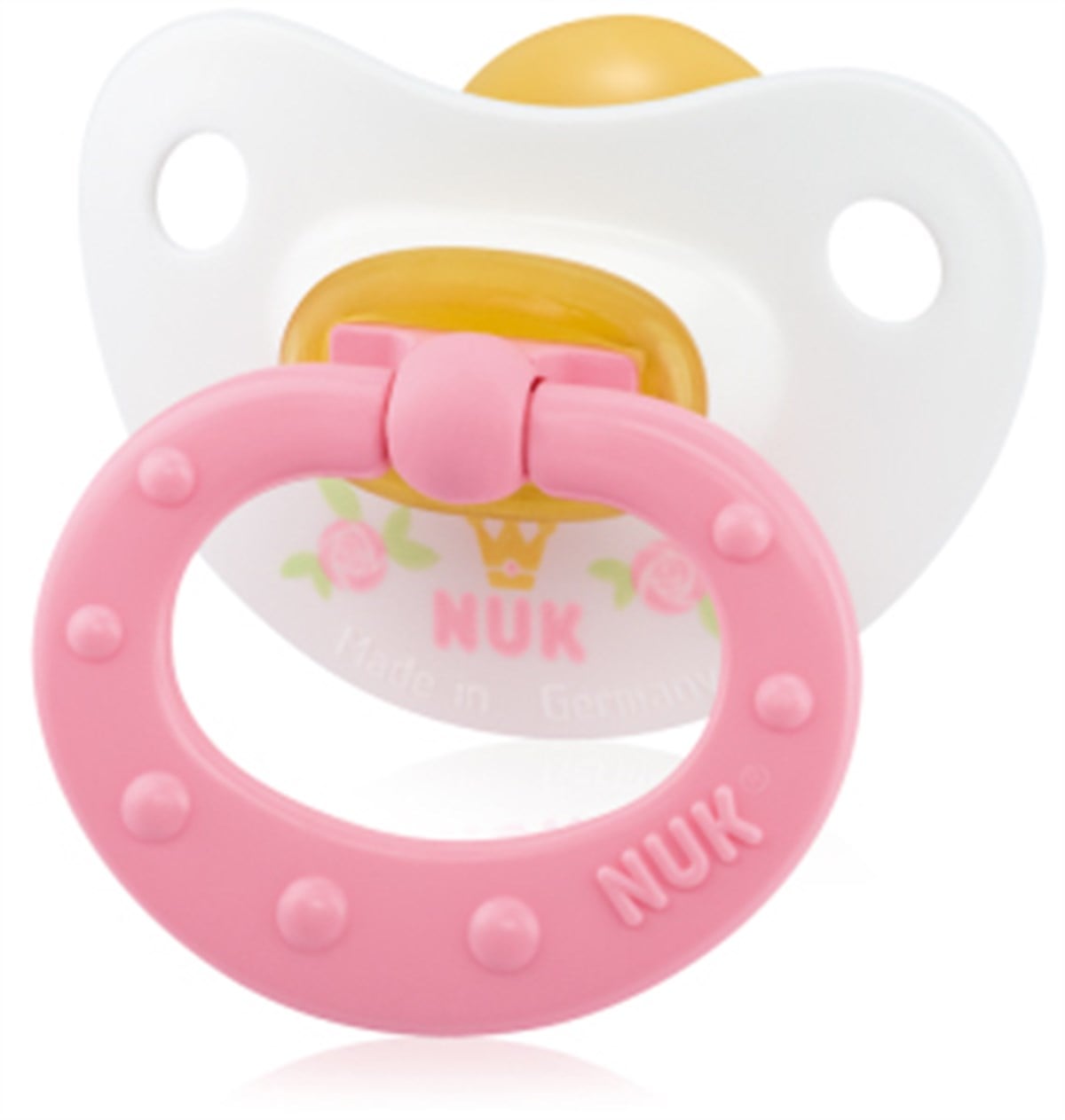 Nuk Happy Kids Kauçuk Emzik Pembe Çiçek No : 2