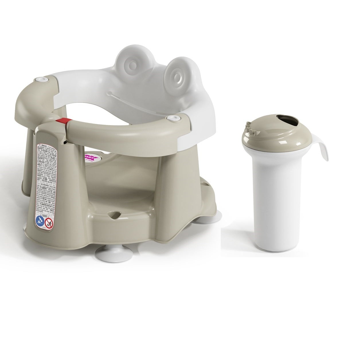 OkBaby Crab Banyo Oturağı & Splash Bebek Duşu / Gri