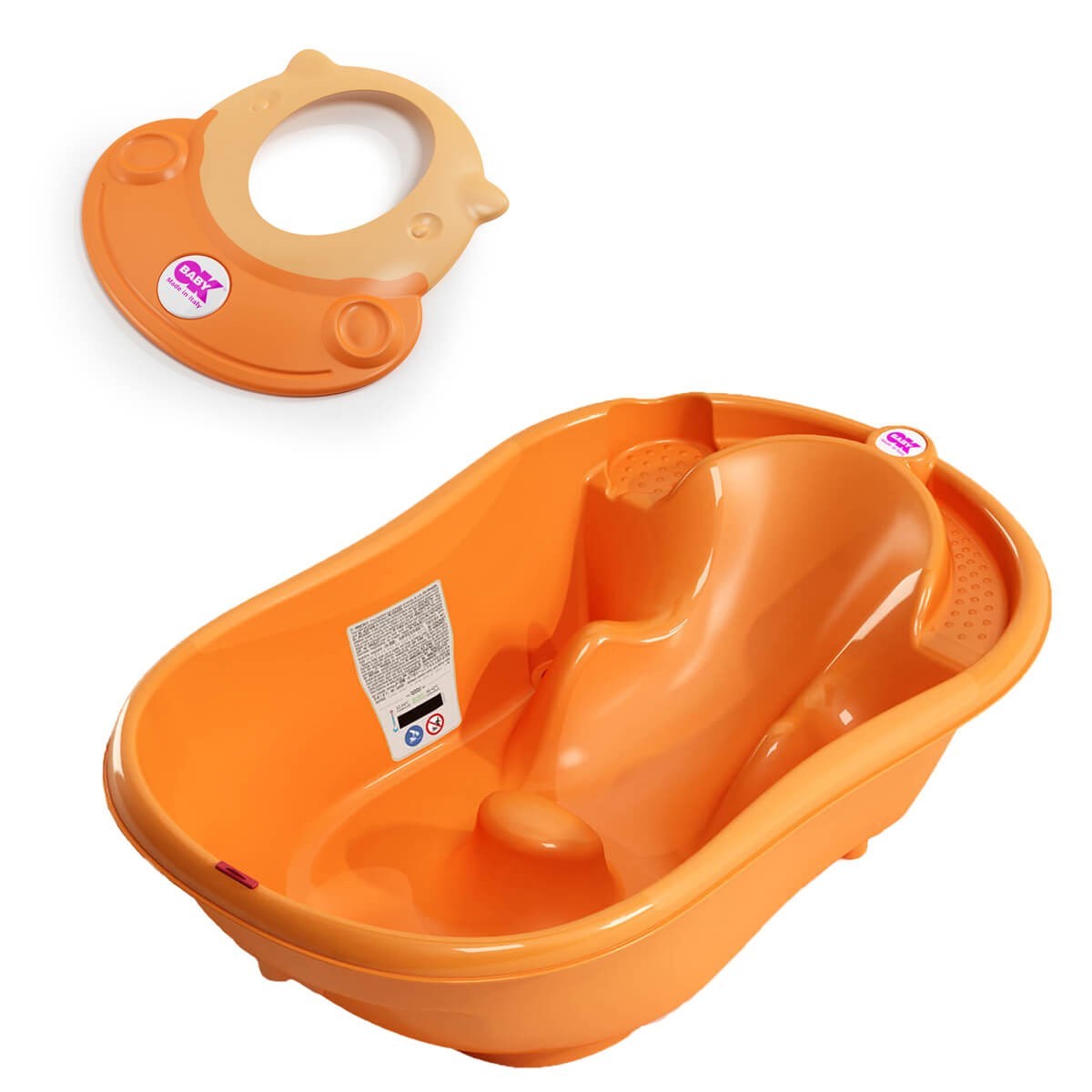 OkBaby Onda Banyo Küveti & Hippo Banyo Siperliği / Turuncu