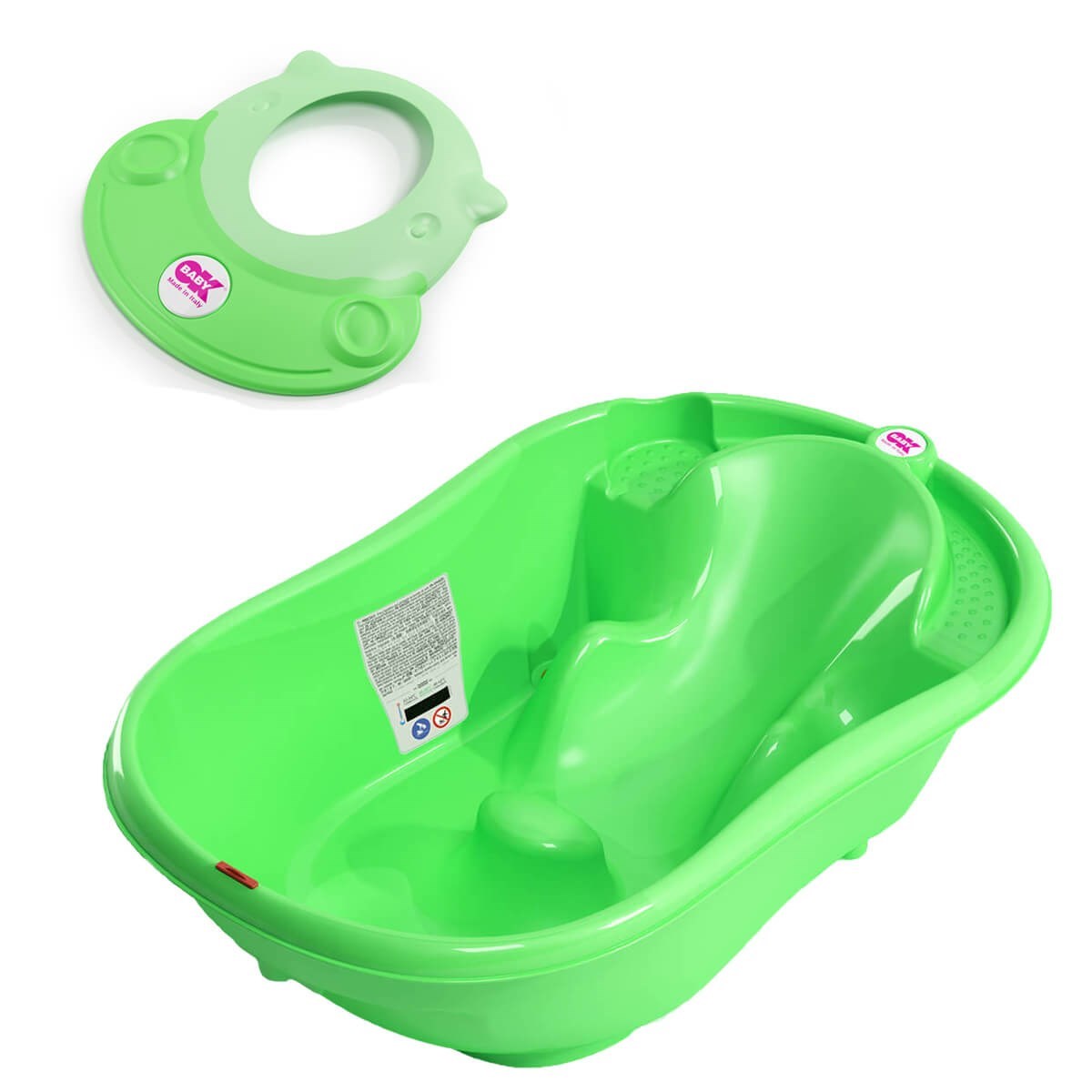 OkBaby Onda Banyo Küveti & Hippo Banyo Siperliği / Yeşil