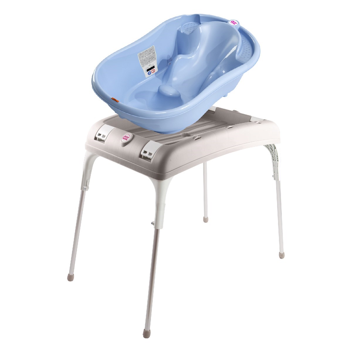 OkBaby Onda Banyo Küveti & Küvet Taşıyıcı / Mavi