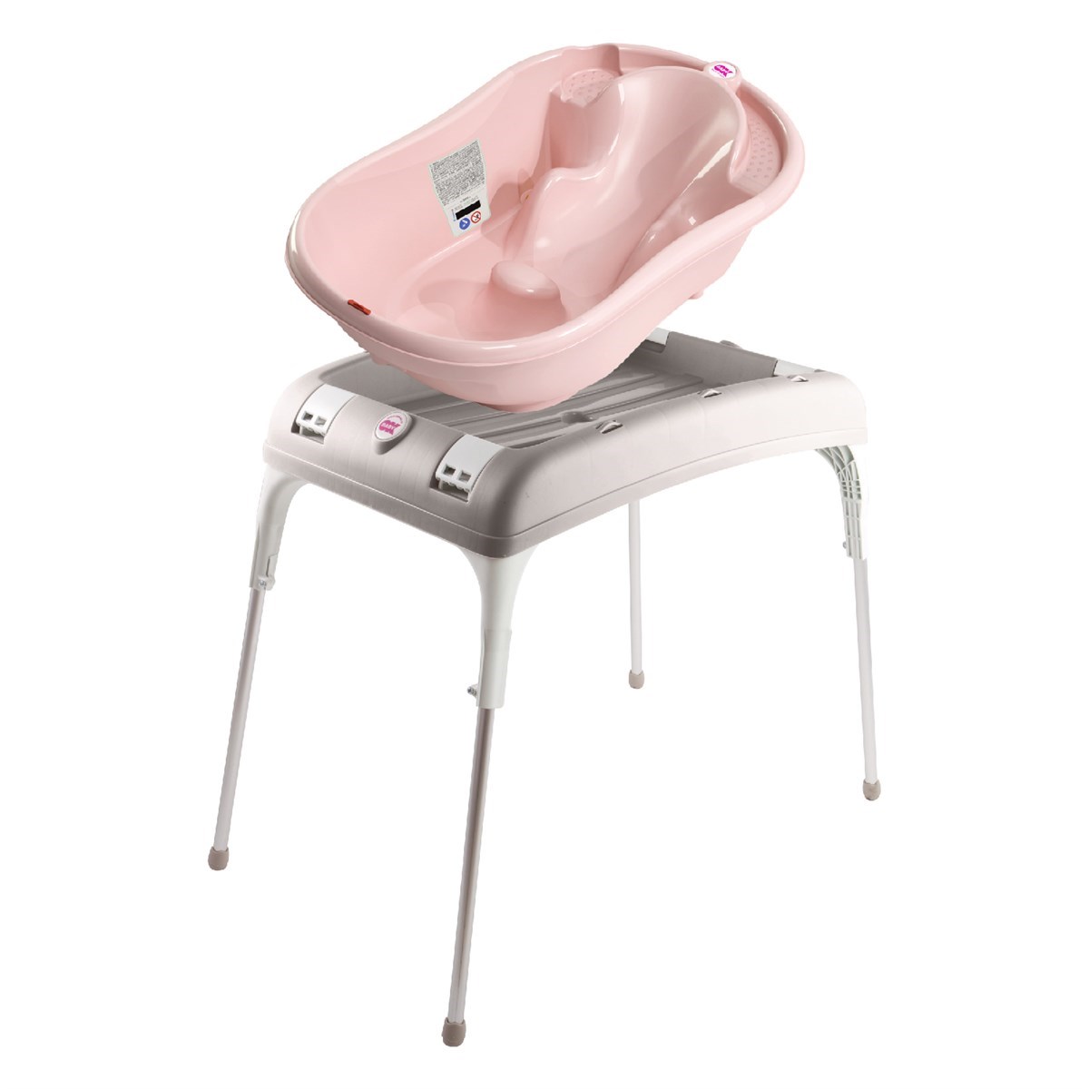 OkBaby Onda Banyo Küveti & Küvet Taşıyıcı / Pembe