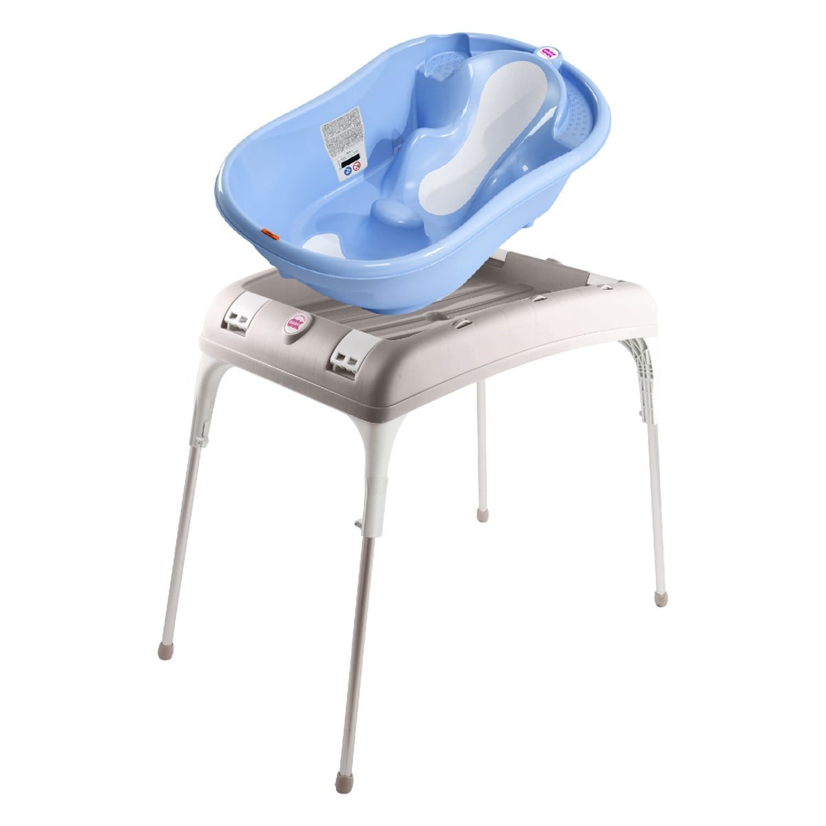 OkBaby Onda Evol Banyo Küveti & Küvet Taşıyıcı / Mavi