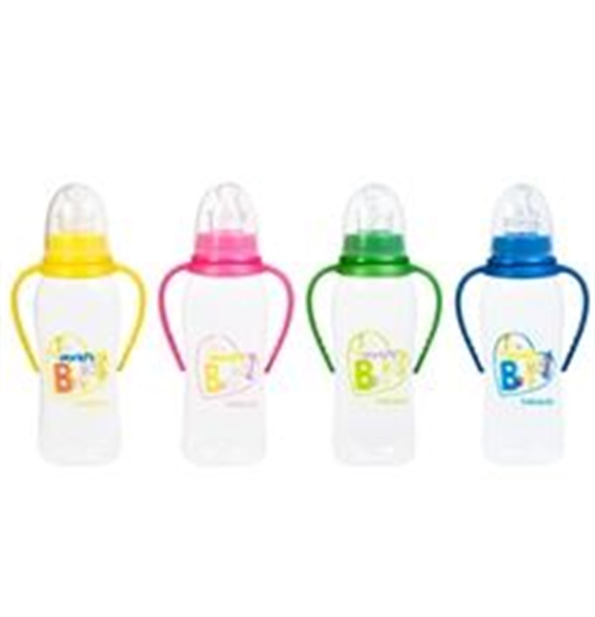 Oval Geniş Ağız Biberon 250 ml. Damaklı Emzik Orta Akış
