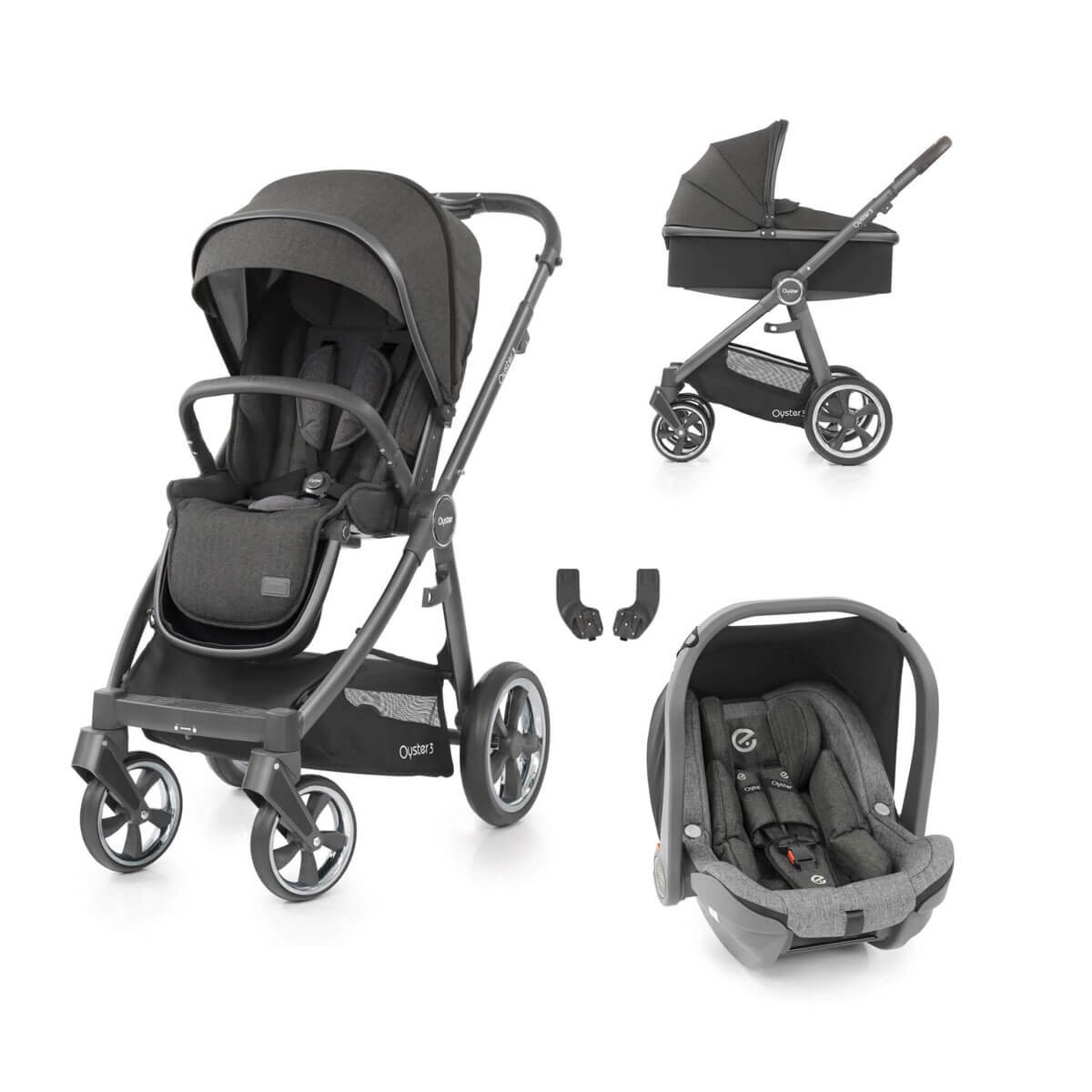 Oyster 3® Travel Set Bebek Arabası Portbebeli - Pepper