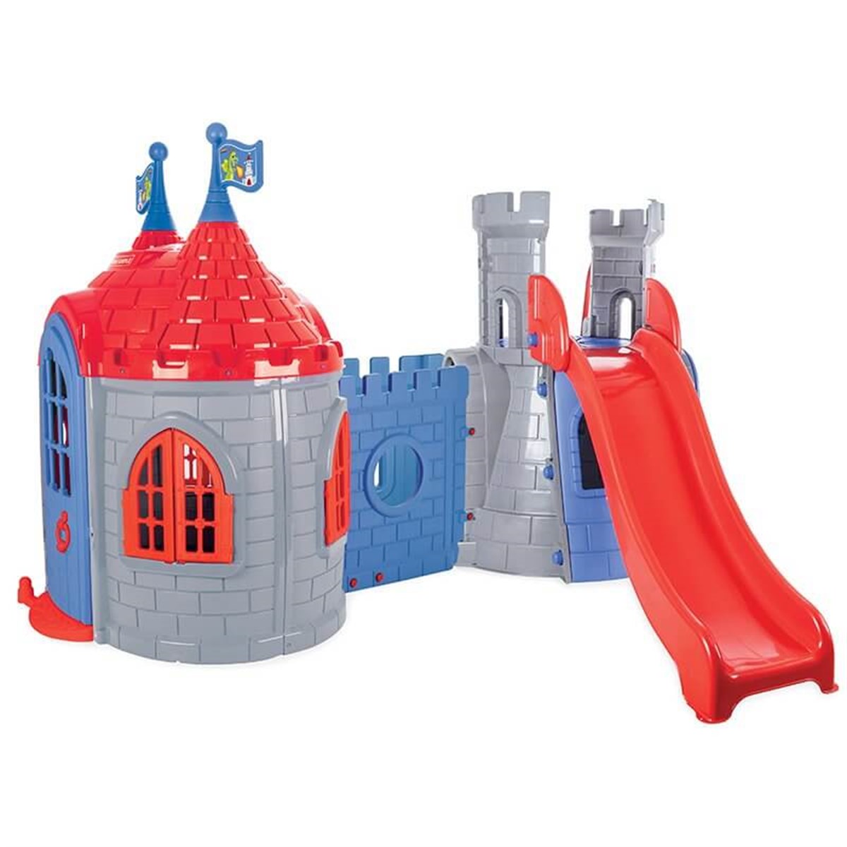 Pilsan Şatolu Kale Kaydırak Seti Gri