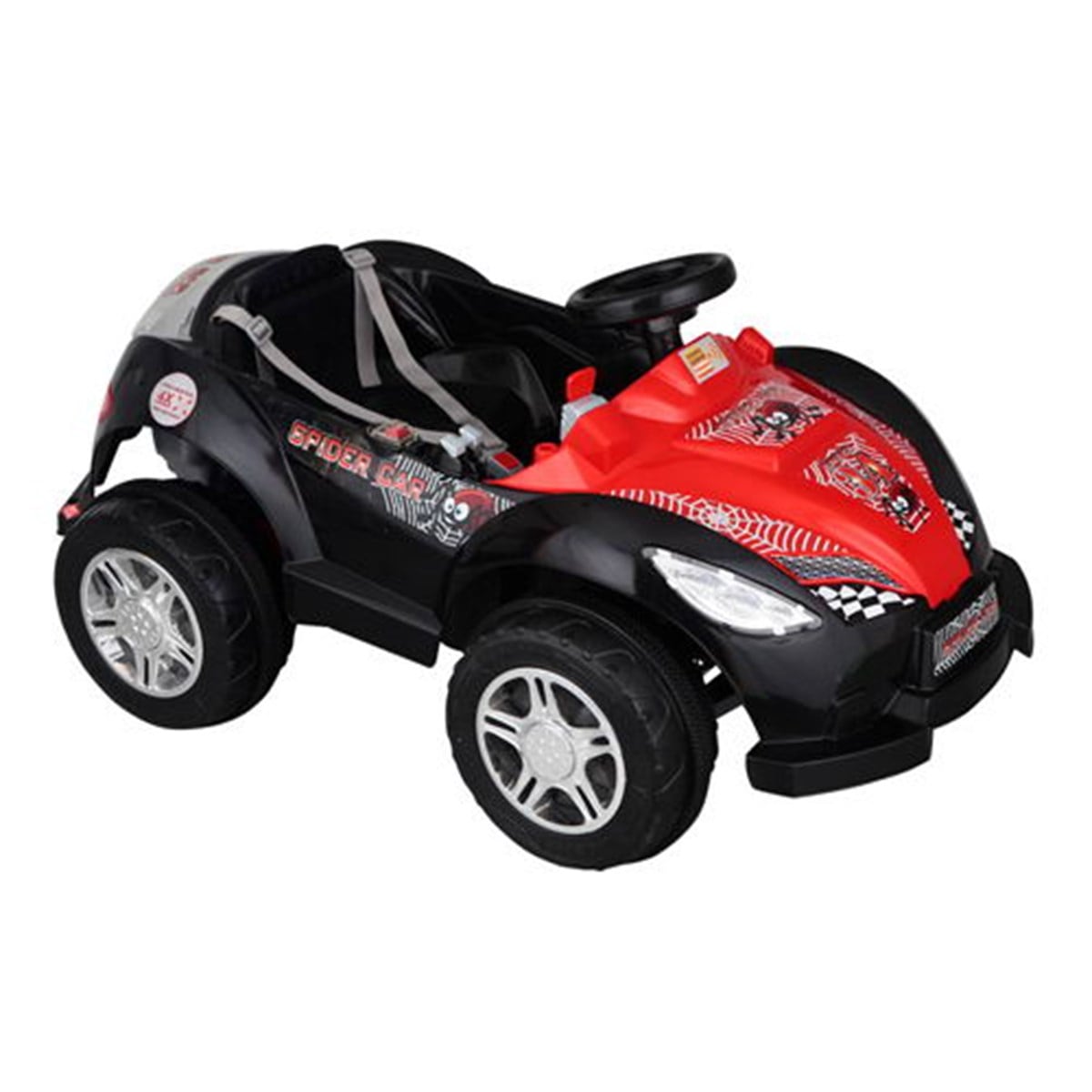 Pilsan Spider Kumandalı Araba 6V 12A Siyah/Kırmızı