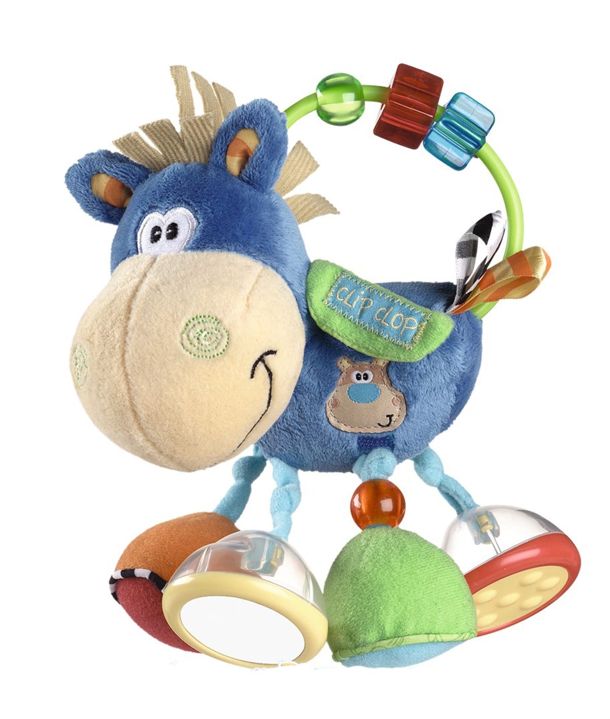 Playgro Aktivite Oyuncağı Zebra Mavi