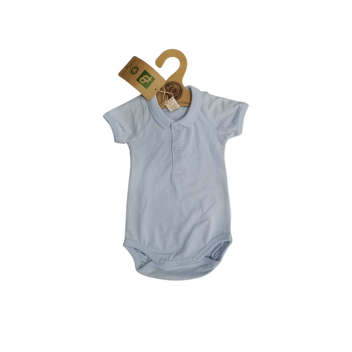 Polo Yaka Pike Body Mavi 0-3 Ay