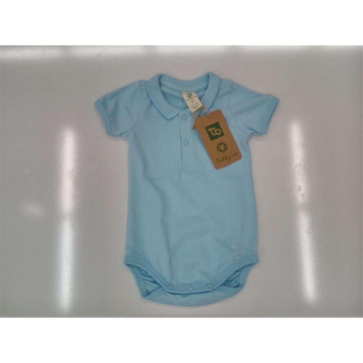POLO YAKA PİKE BODY MAVİ 6-9 AY