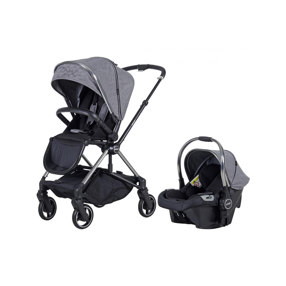 Prego Mios Travel Sistem Bebek Arabası Gri