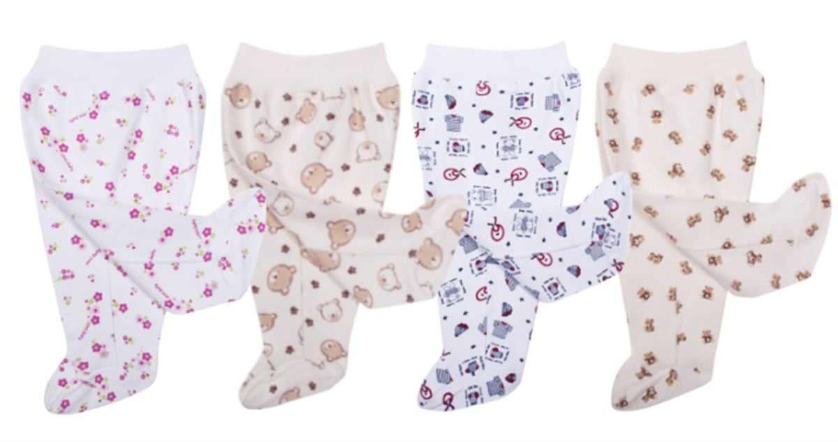Sevi Bebe Desenli Patikli Alt Pijama Patikli Beden 1 Ay