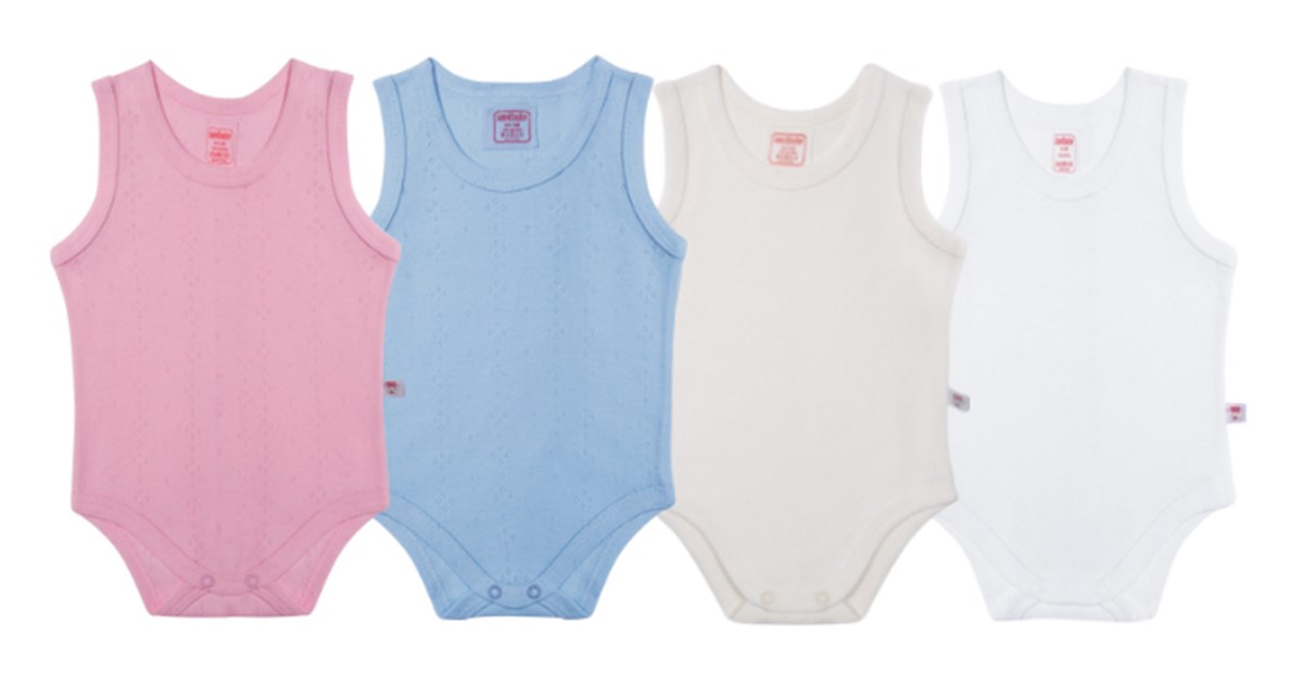 Sevi Bebe Jakarlı Kolsuz Body Pembe Beden 3 Yaş