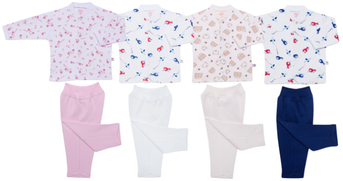 Sevi Bebe Pantolon Bluz Takım Pembe Beden 9 Ay