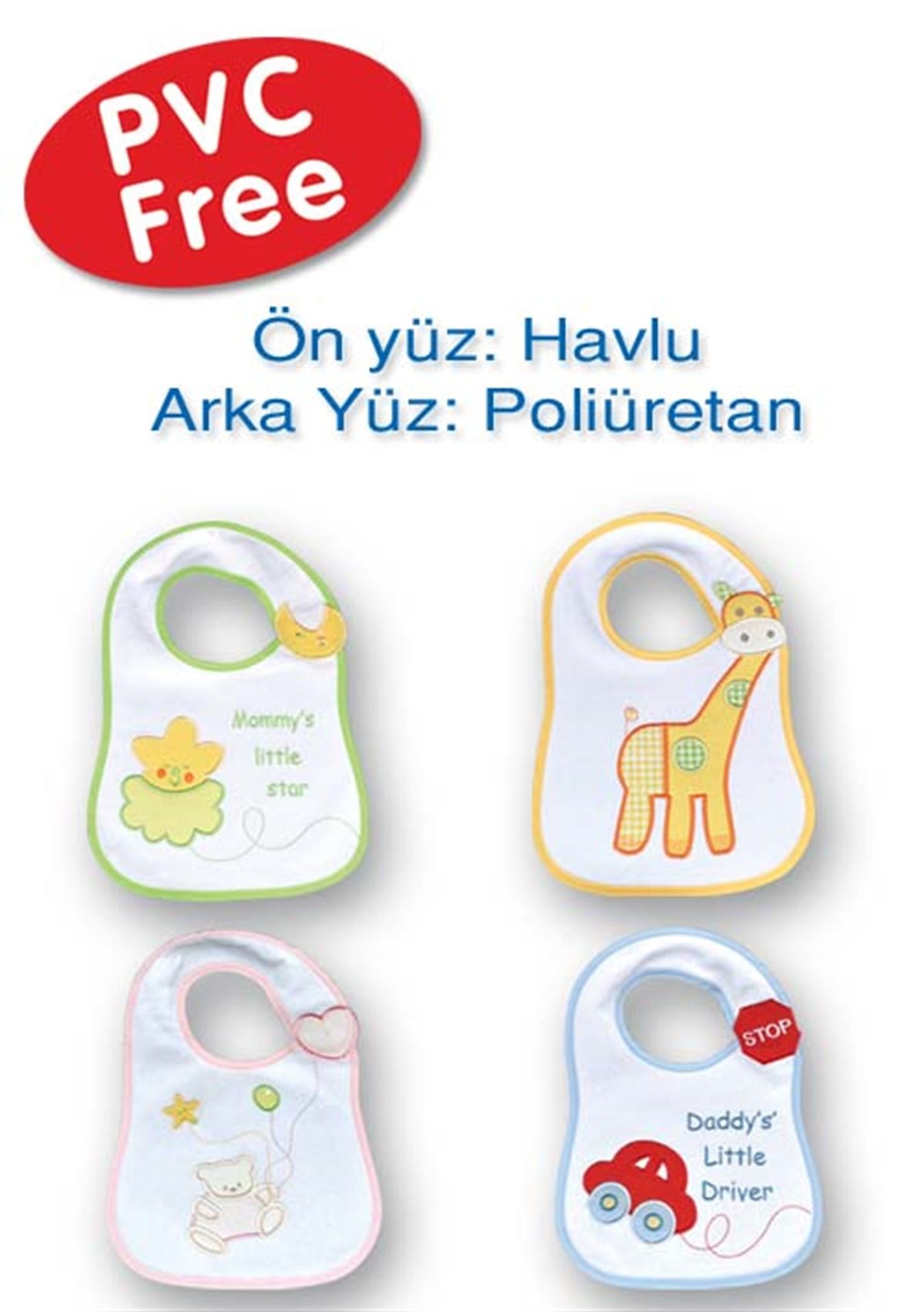 Sevi Bebe Yandan Cırtlı Mama Önlüğü