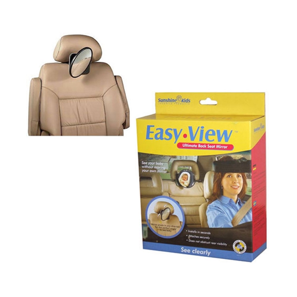 Sunshine Kids Easy View Arka Koltuk Çocuk İzleme Aynası Siyah