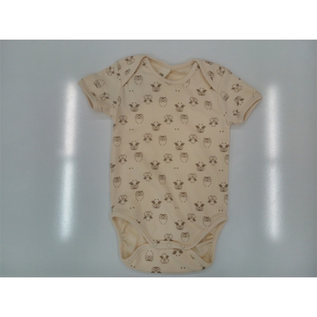 Tobby co Kurdela Baskılı Organik Kısa Kollu Body 6-9 Ay