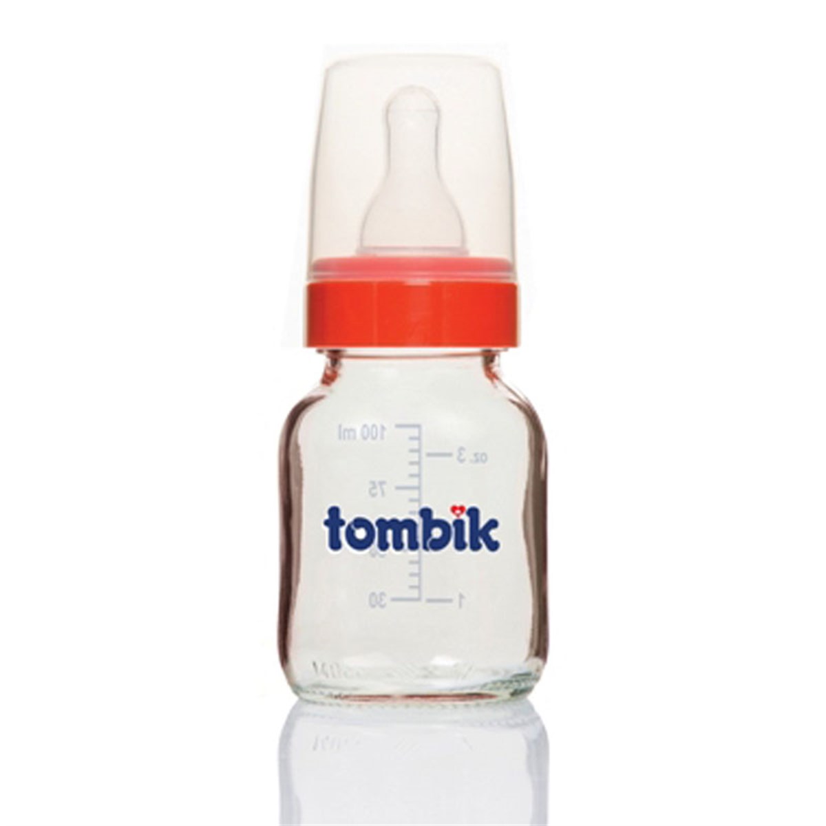 Tombik Meyve Serisi 100 ml Cam Biberon Çilek