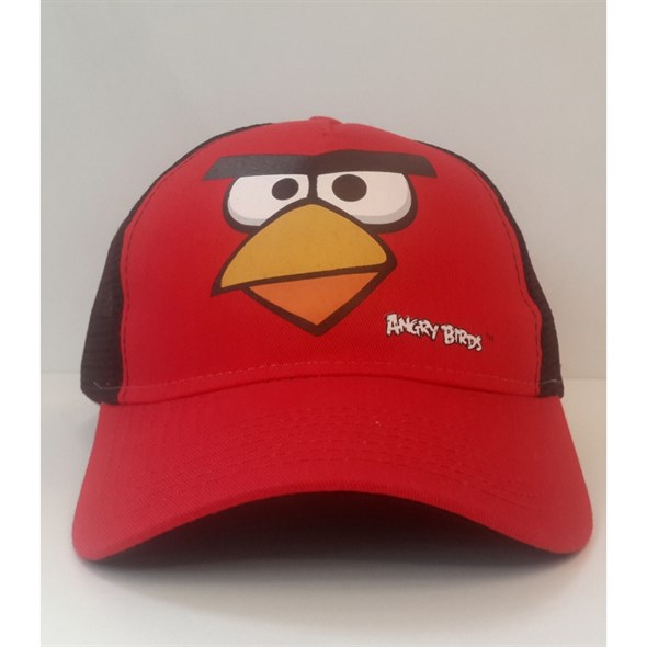 Disney Angry Bird Lisanslı Şapka Kırmızı Fileli