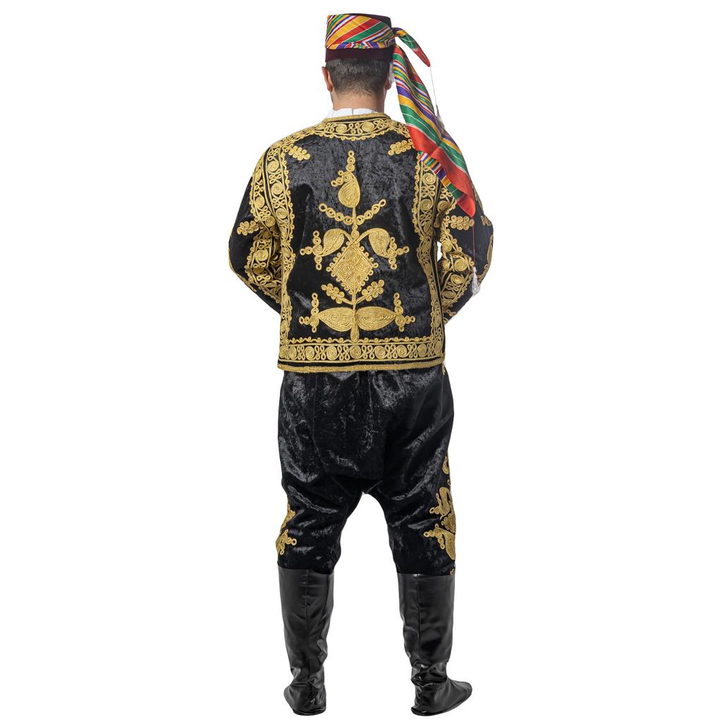Ağa Kıyafeti Yetişkin Kostümü İşlemeli Klasik