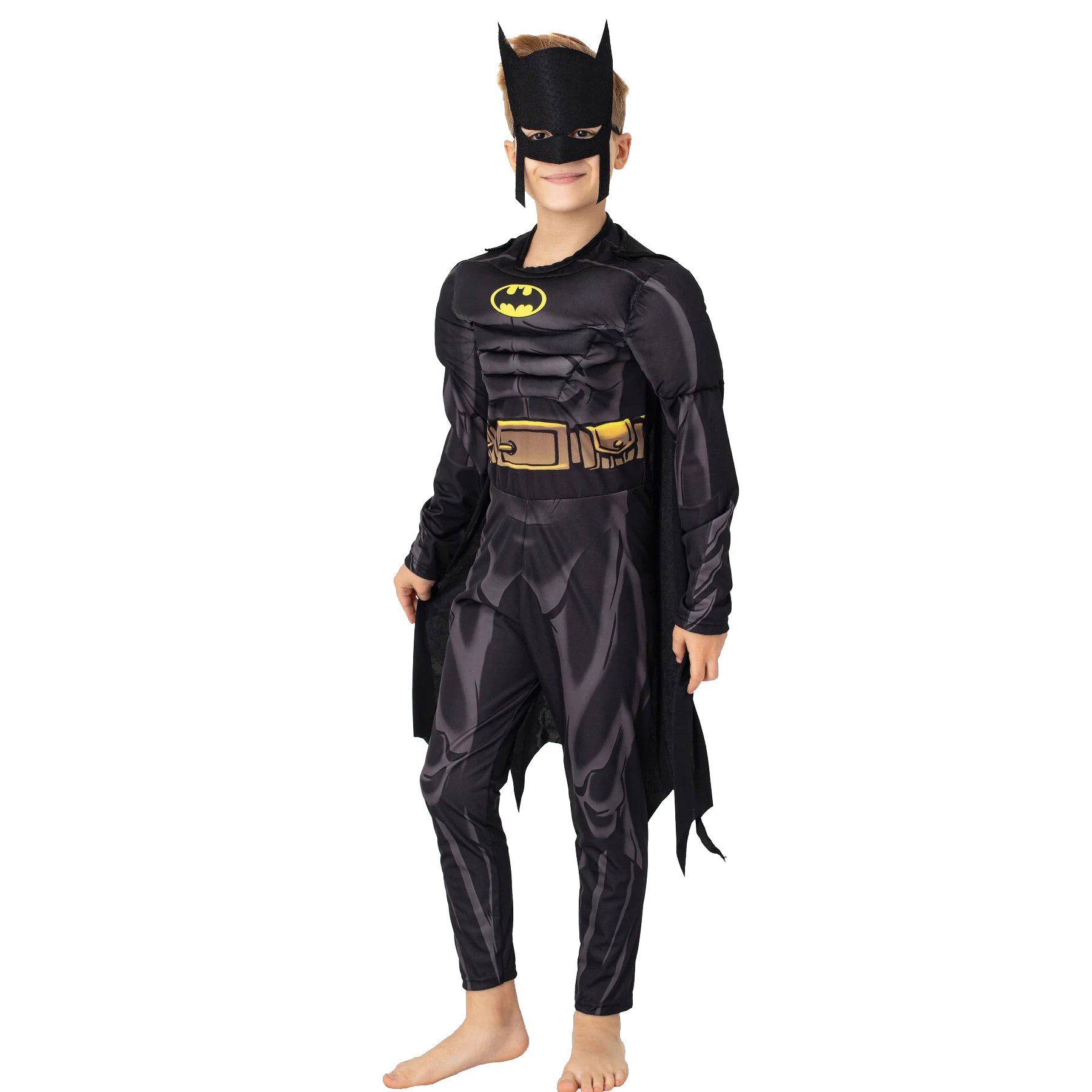Batman Kostümü Kaslı Çocuk Kıyafeti