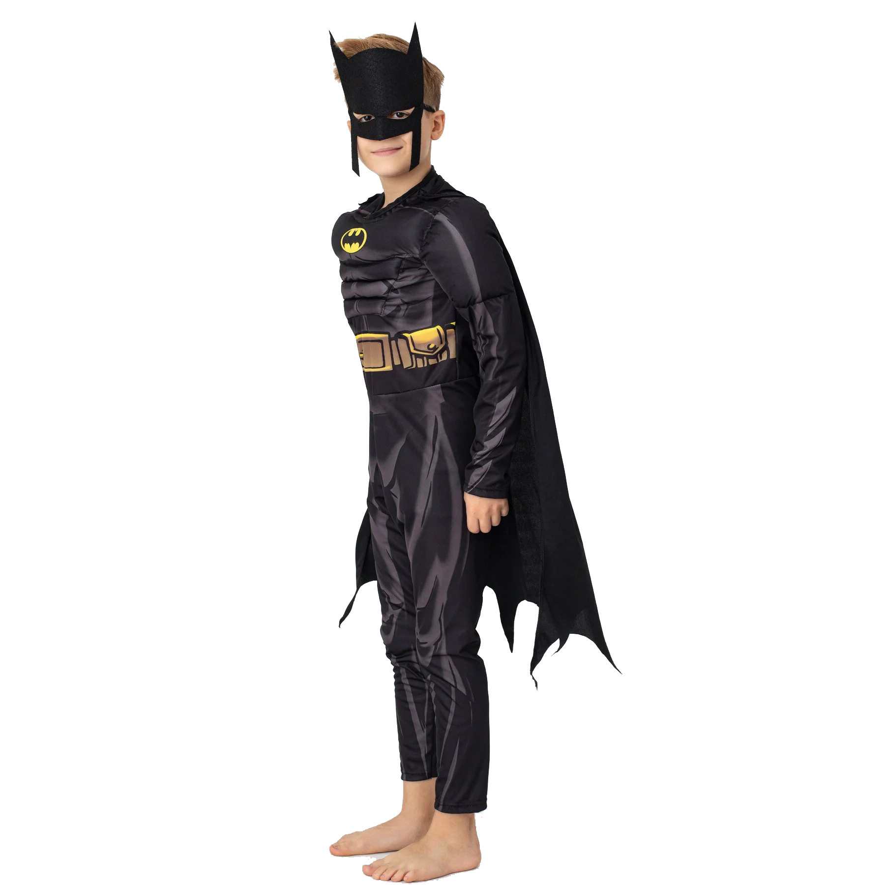 Batman Kostümü Kaslı Çocuk Kıyafeti