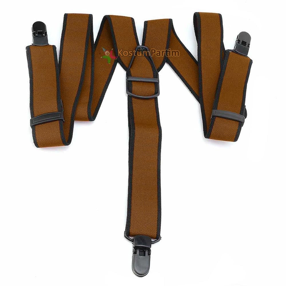 Bavyera Pantolon Askısı Yetişkin Kahverengi