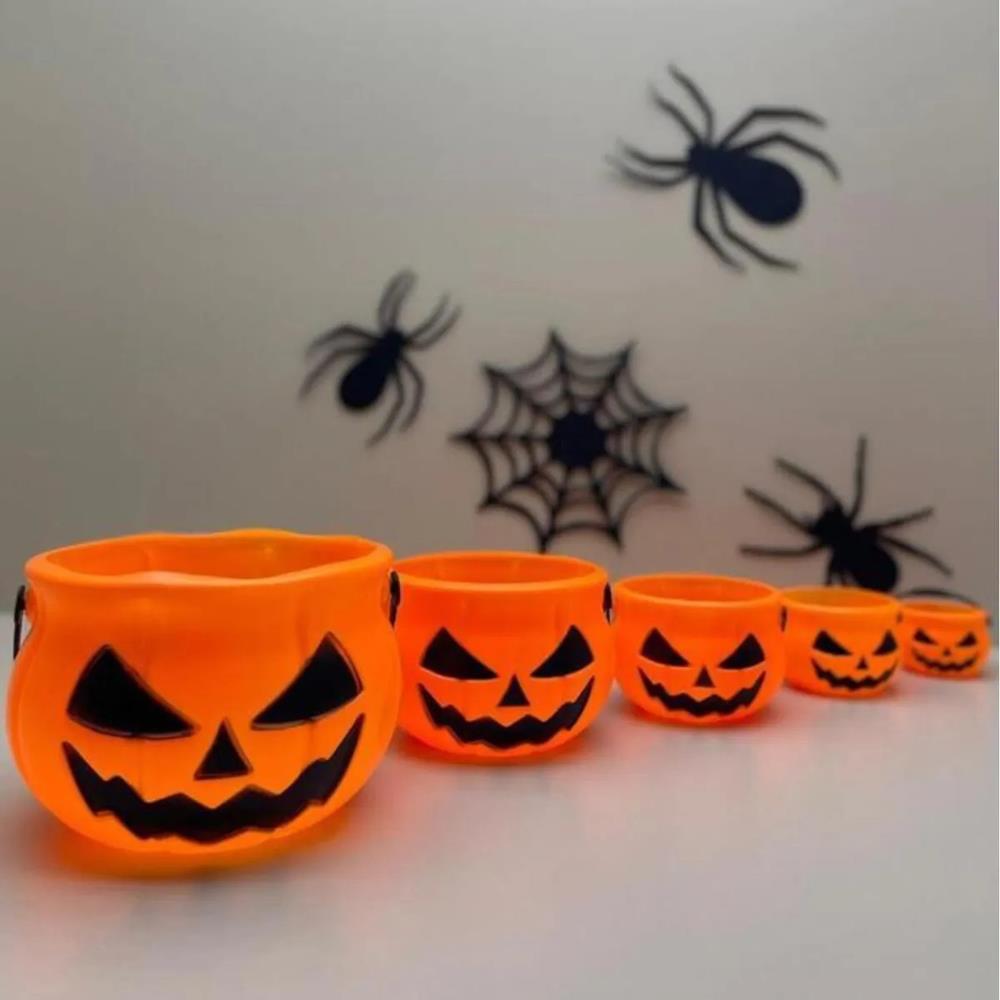 Cadılar Bayramı Halloween Balkabağı 5 Boy Şeker Kovası