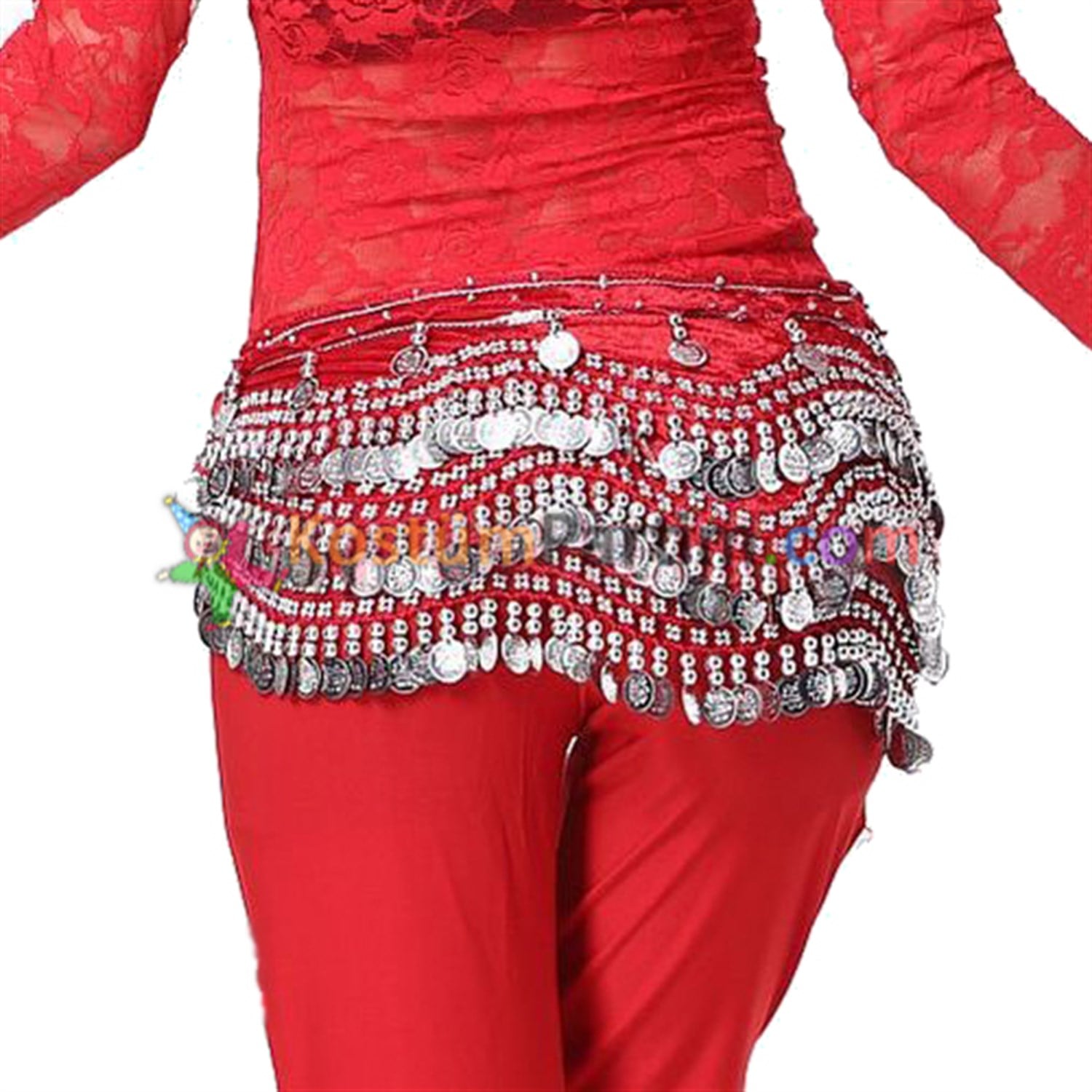 Dansöz Kemeri Kırmızı Şifon