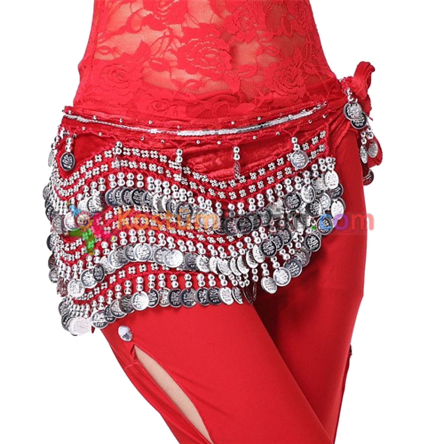 Dansöz Kemeri Kırmızı Şifon