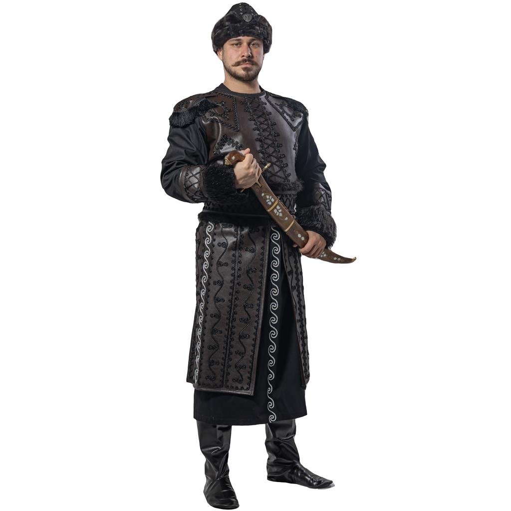 Ertuğrul Kostümü, Yetişkin Kayı Boyu Kıyafeti Siyah