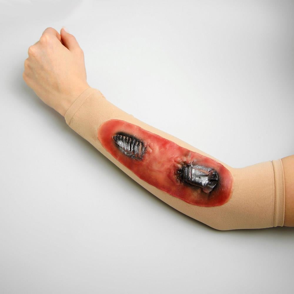 Halloween Yaralı Kol Çorabı, Dövmeli Çorap