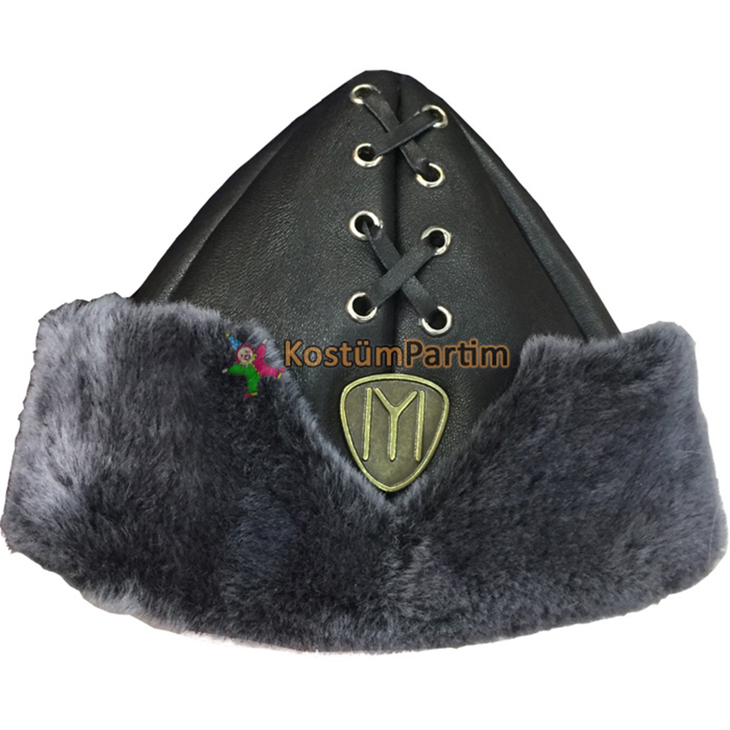 Kayı Boyu Şapkası Ertuğrul Gazi Deri Börk