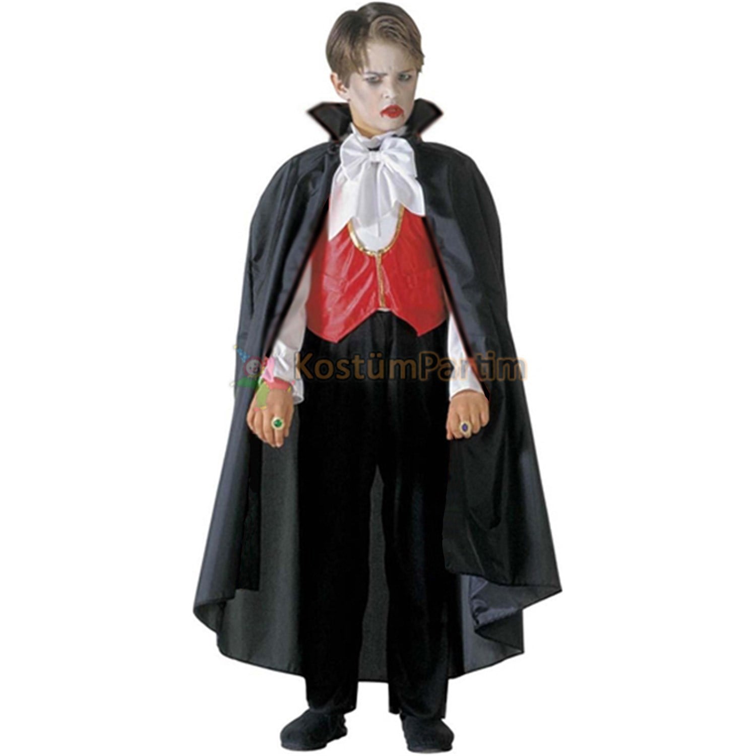 Kont Dracula Kostümü Çocuk KıyafetiHalloween KostümleriKostümPartim ★ Kont Dracula Kostümü Çocuk Kıyafeti / Halloween Kostümleri