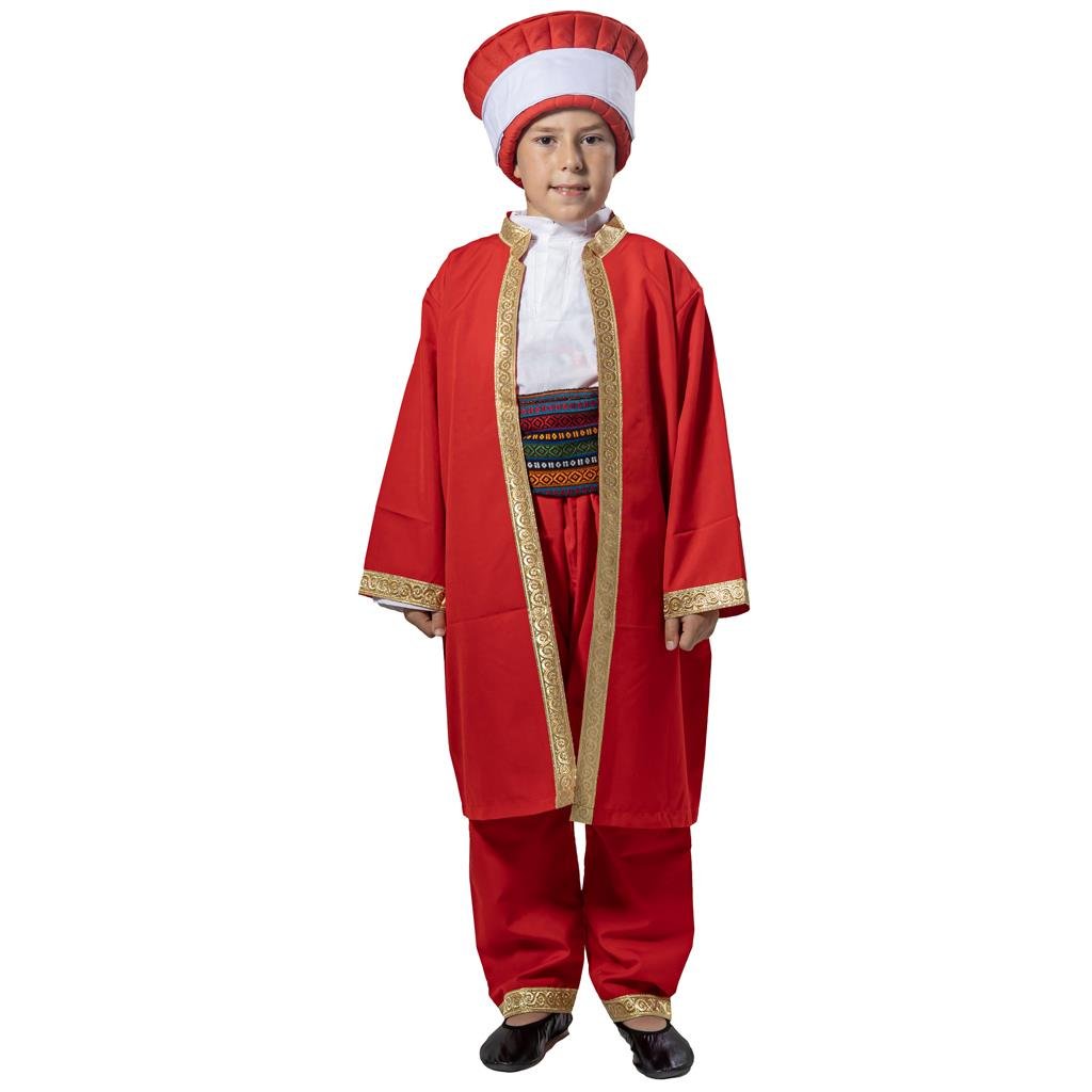 Mehteran Kıyafeti Kırmızı Erkek Çocuk