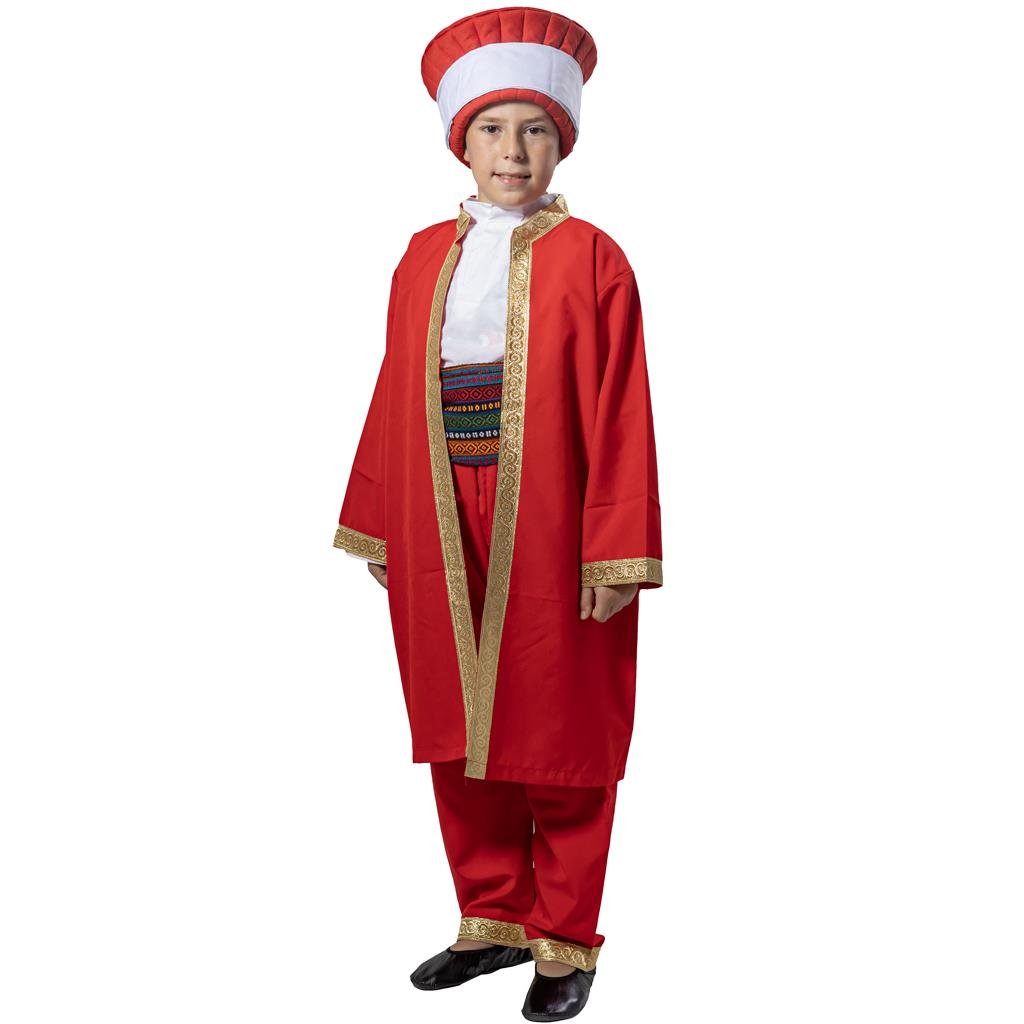 Mehteran Kıyafeti Kırmızı Erkek Çocuk