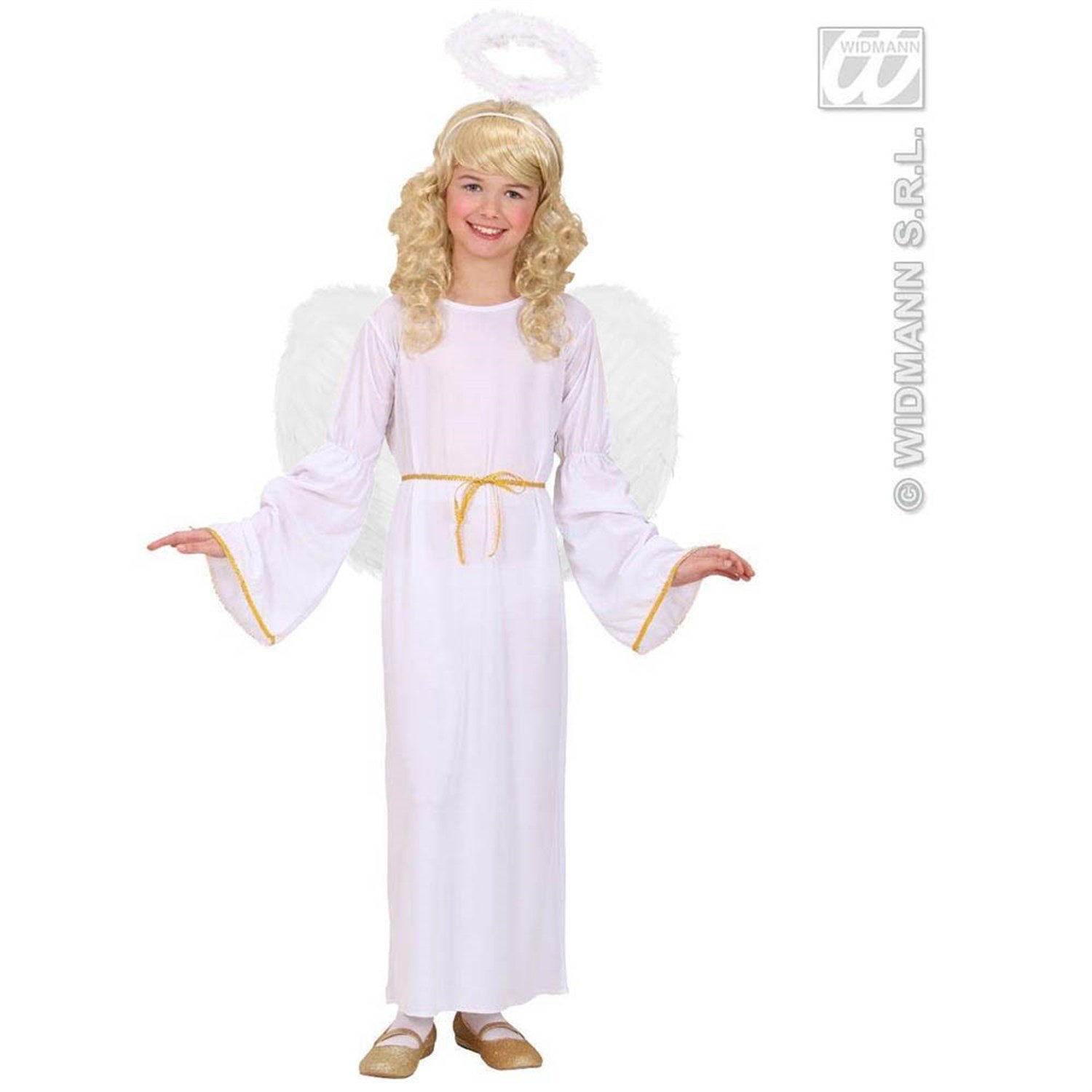 Melek Kostümü Çocuk 8-10Yaş ve Melek Kanadı
