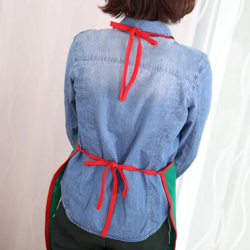 Mutfak Önlüğü Yılbaşı Noel Babalı (Cepli)