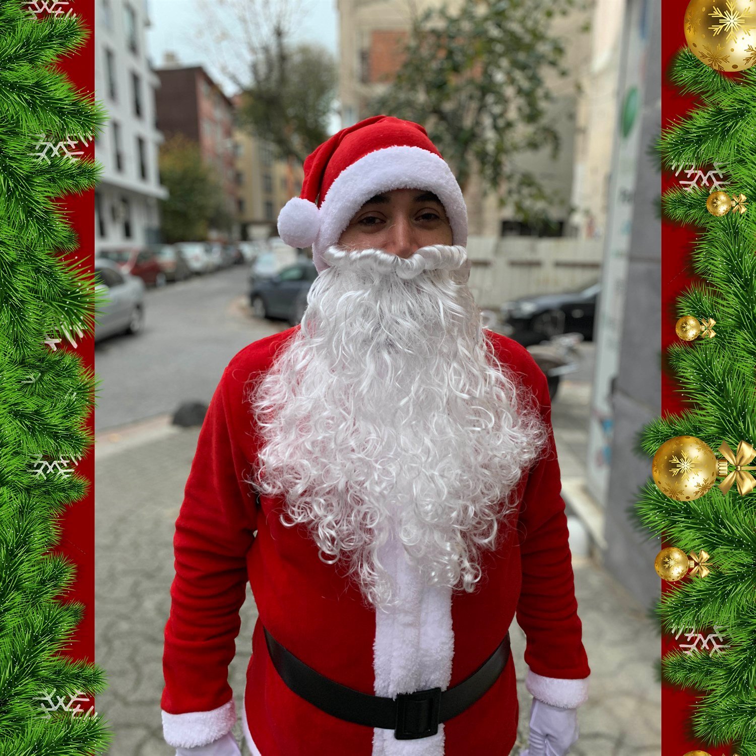 Noel Baba Kıyafeti Lüx TamTakım 8li Set