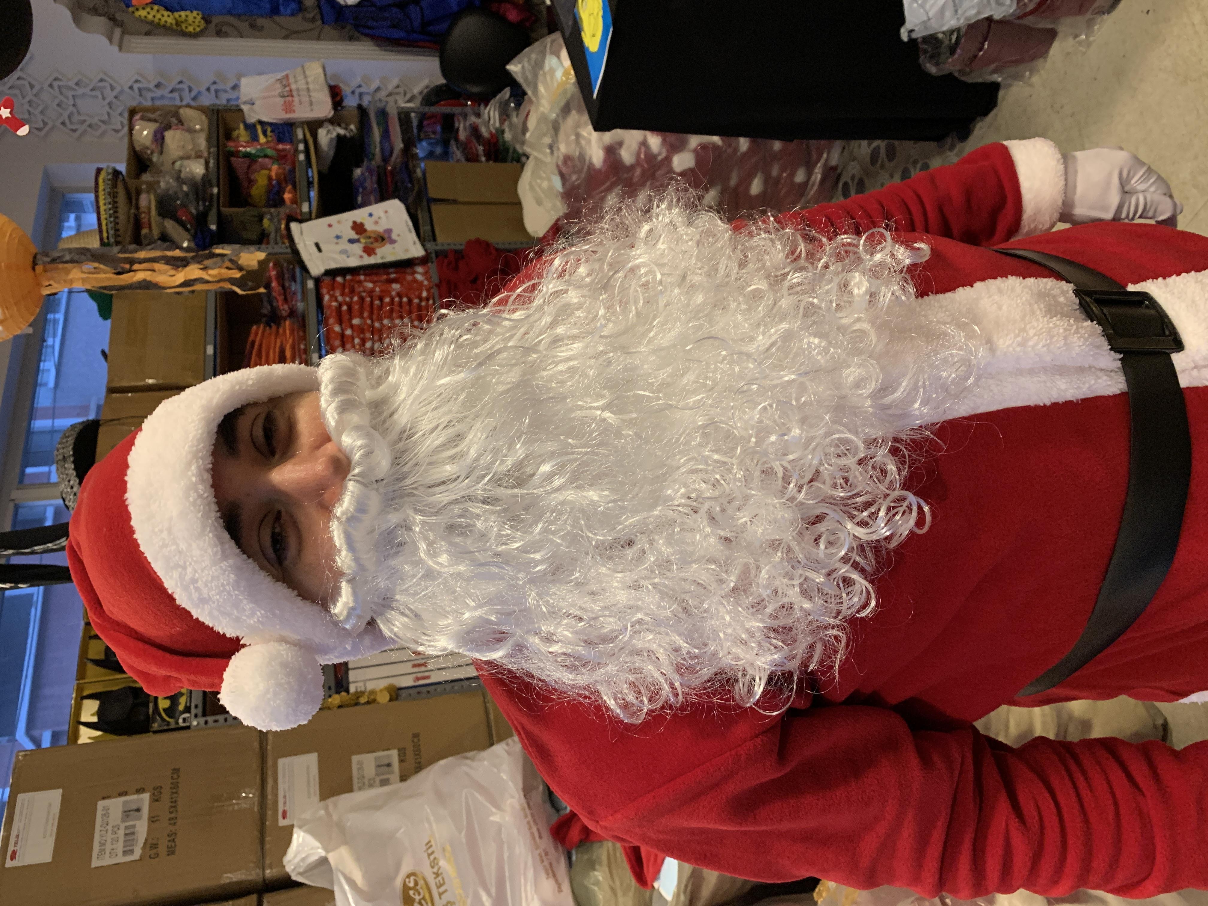 Noel Baba Kostümü Deluxe Set (13 Parça) Herşey Dahil