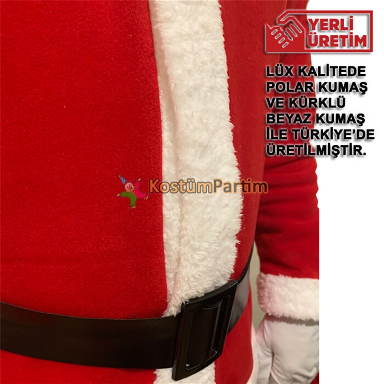 Noel Baba Kostümü Deluxe Set (13 Parça) Herşey Dahil