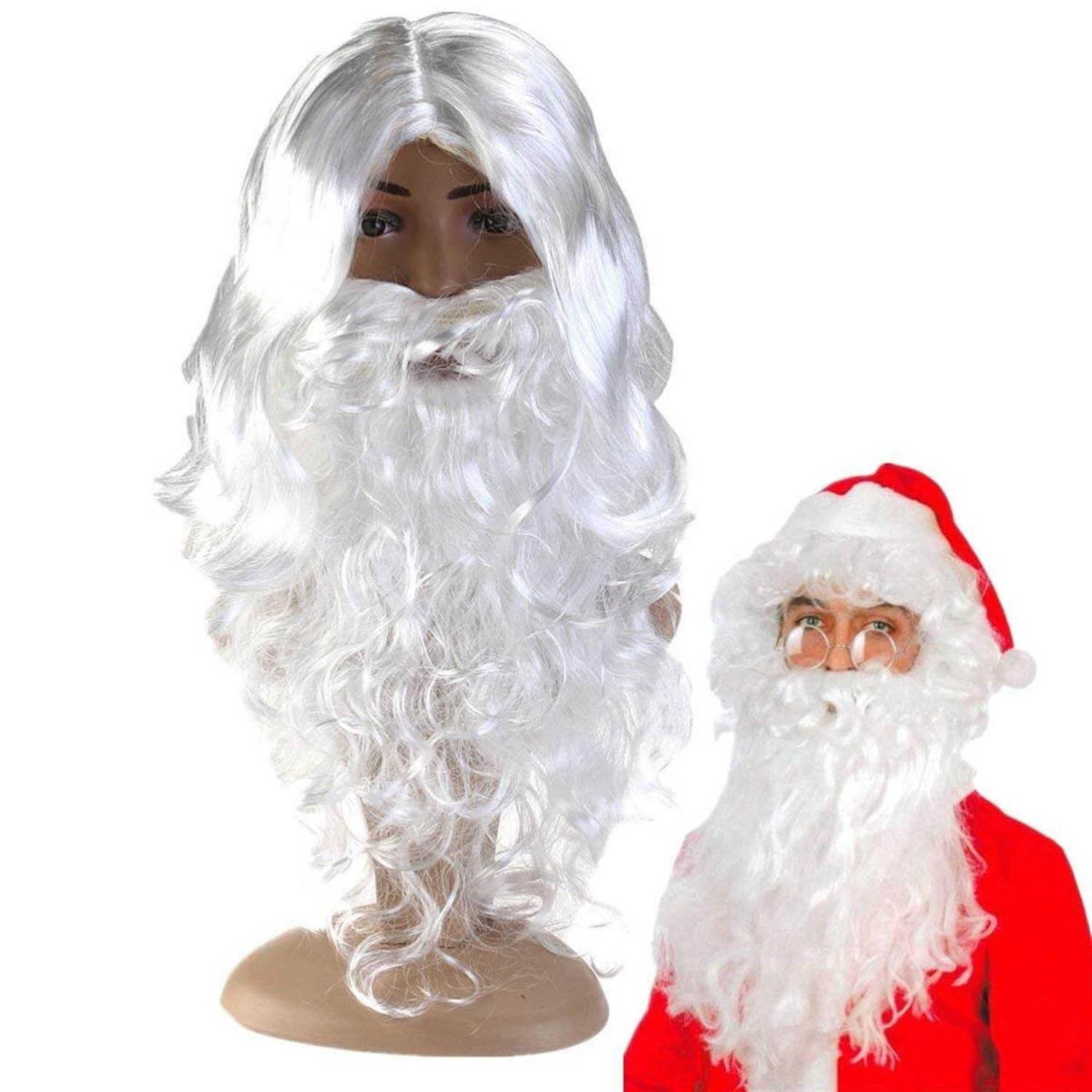 Noel Baba Saç Sakal Eldiven Seti