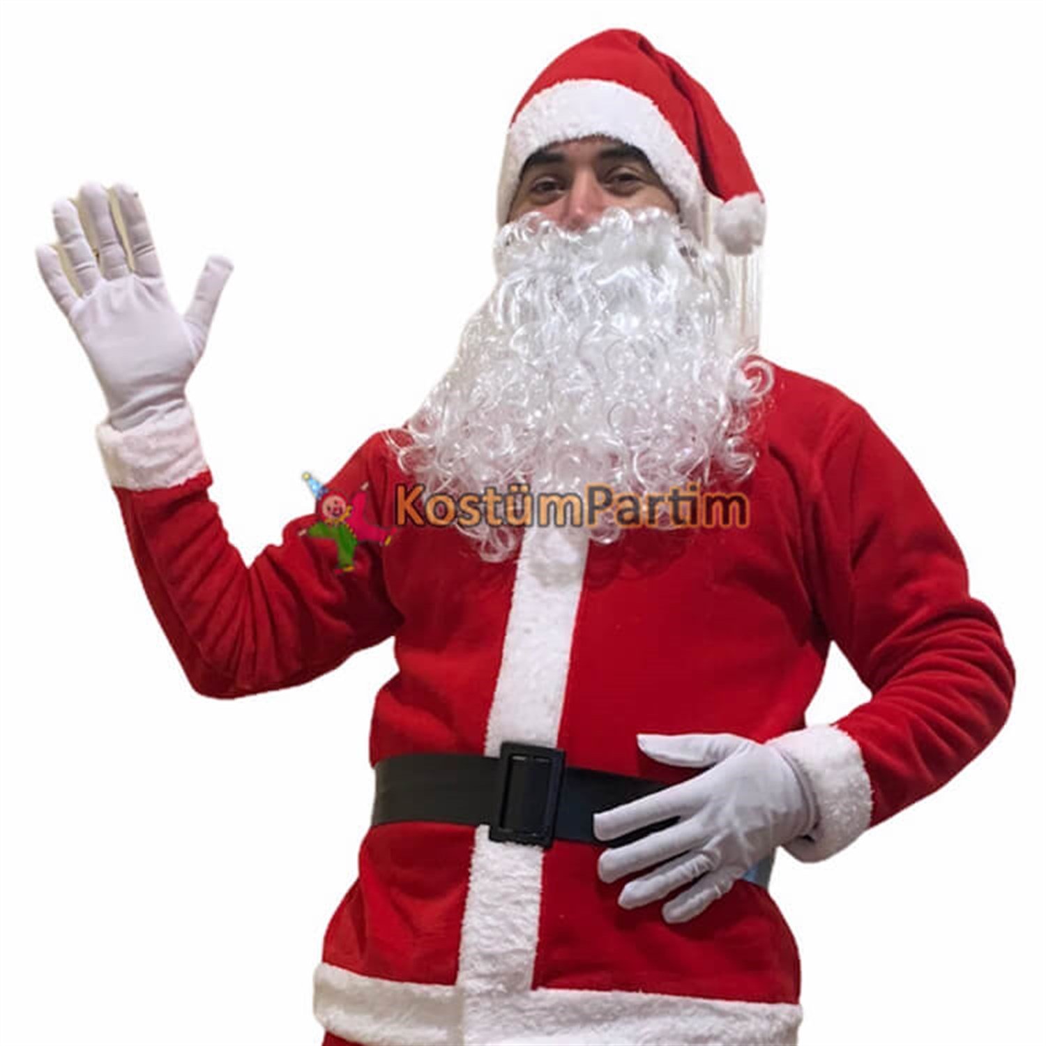 Noel Baba Sakalı Yarı Profesyonel 30cm. 40gr.Yılbaşı Partisi AksesuarlarıKostümPartim ★ Noel Baba Sakalı Yarı Profesyonel 30cm. / Yılbaşı Partisi Aksesuarları