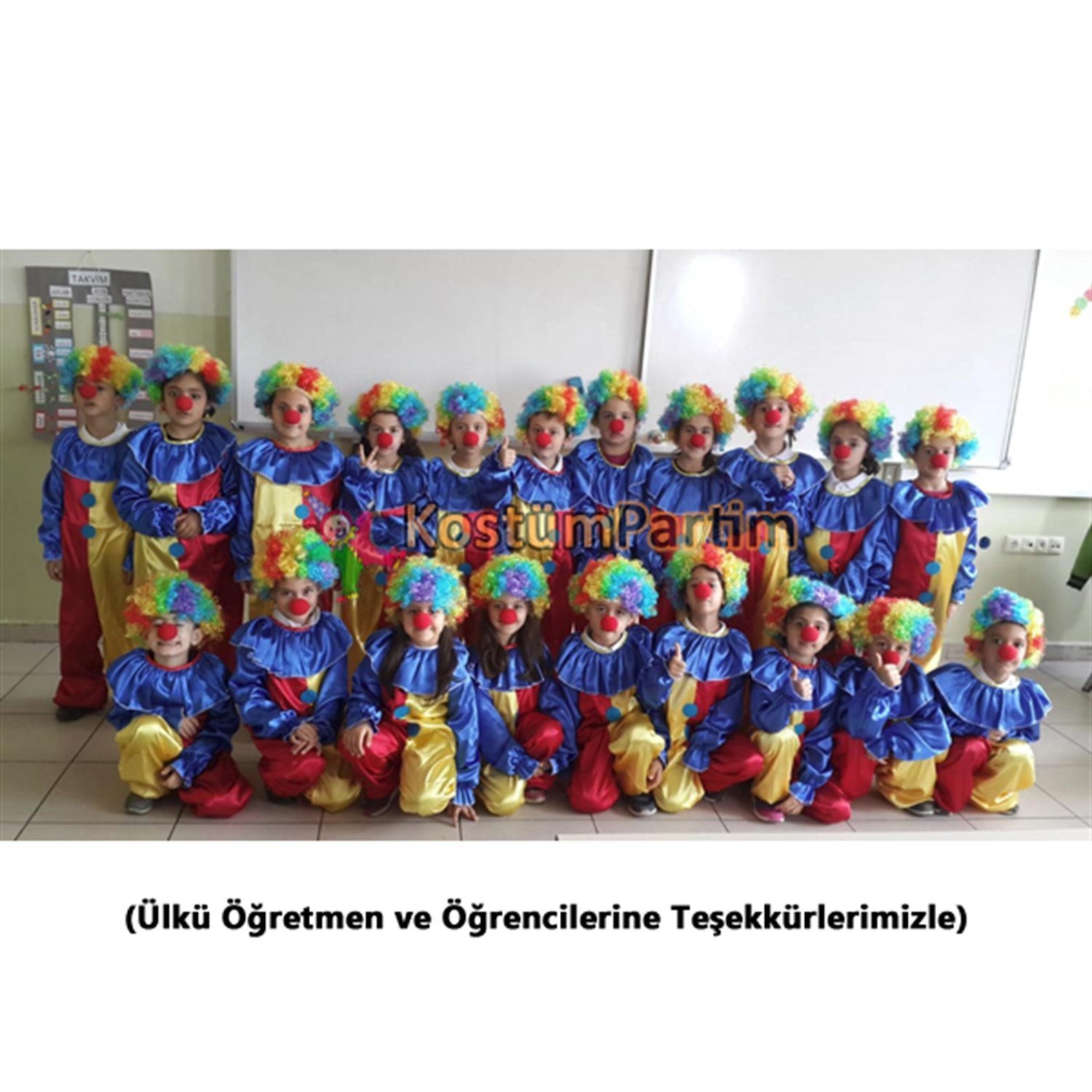 Palyaço Kostümü Çocuk Tulum Kıyafeti