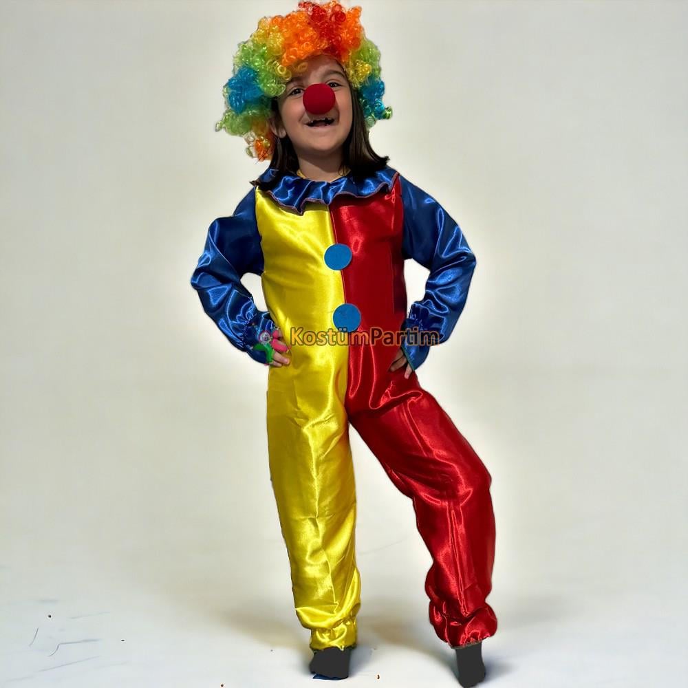Palyaço Kostümü Çocuk Tulum Kıyafeti