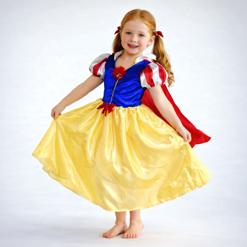 Pamuk Prenses Kostümü 7-8Yaş Disney Lisanslı Kız Çocuk Kıyafeti