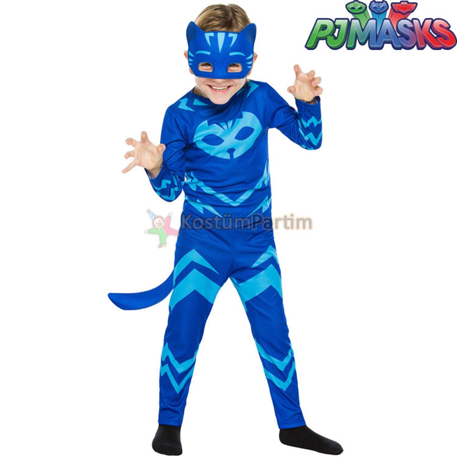 Pijamaskeliler Kedi Çocuk Kostümü, PJMask Catboy Kıyafeti