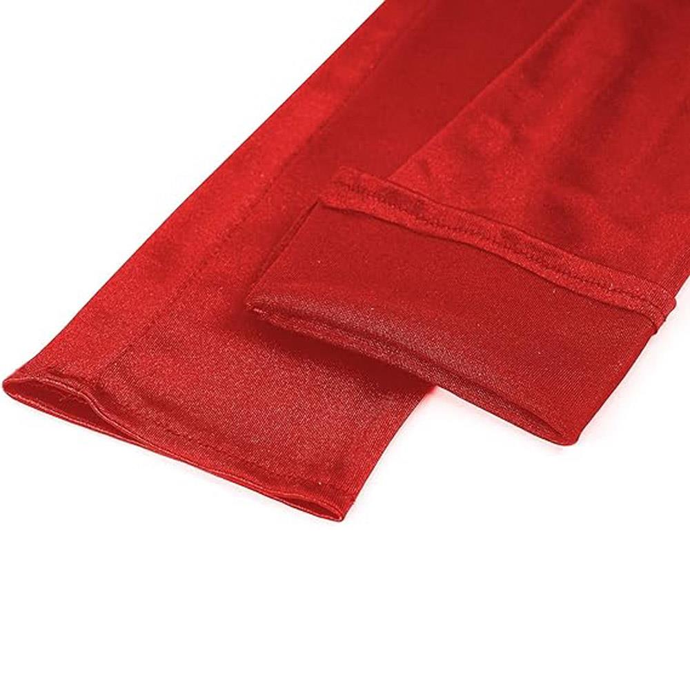 Saten Eldiven Uzun Kırmızı