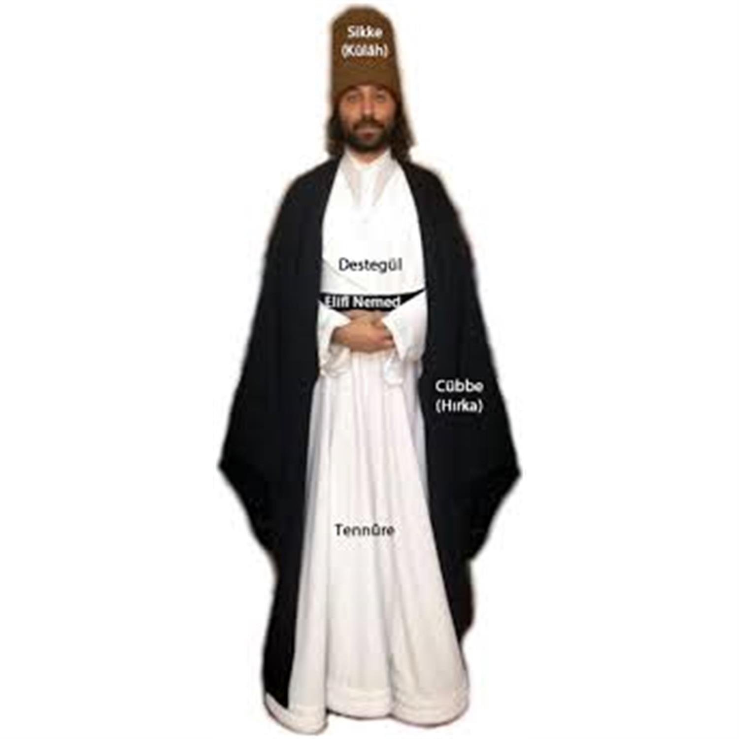 Semazen Hırkası (Siyah Cübbe)